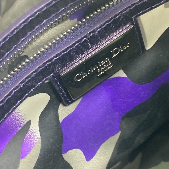 CHRISTIAN DIOR Orange Leather Shoulder Bag
